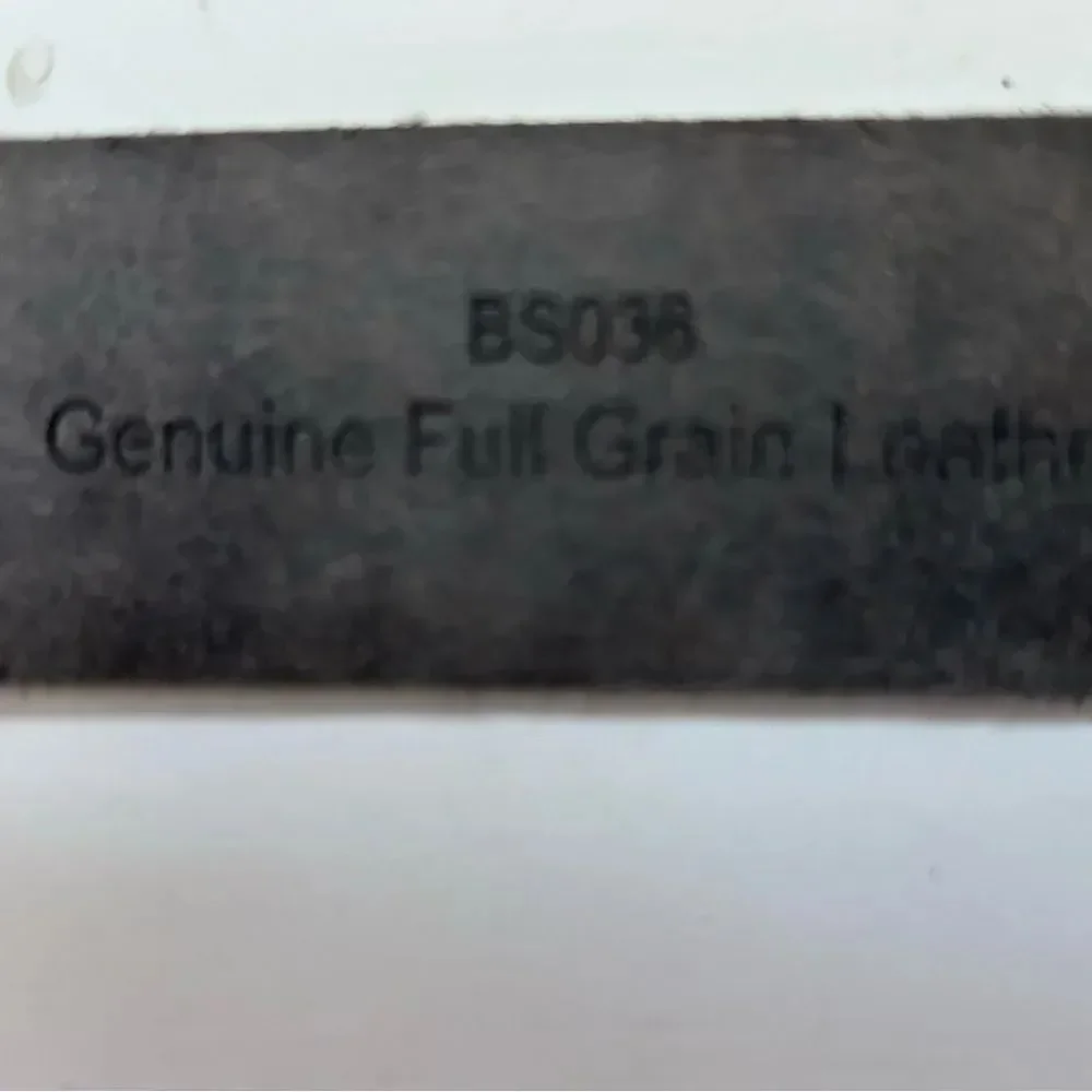 Mens Black Embossed Genuine Leather Embossed Western Inspired Belt Silver Buckle